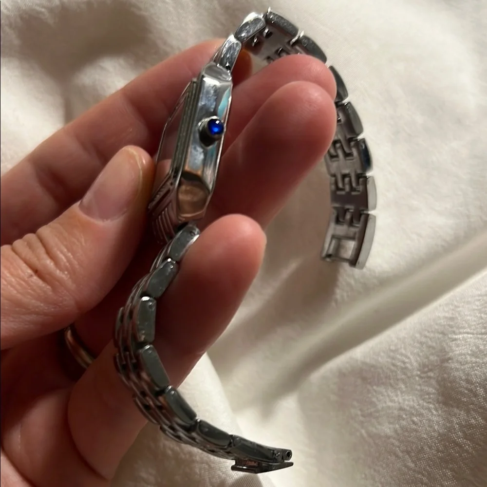 Silver Stainless Steel Smartwatch